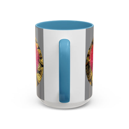 Bitcoin is My Valentine Grey Accent Mug by cypherpunkgear.com