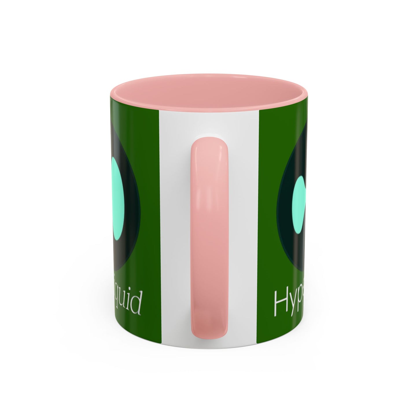 Hyperliquid White font Green Accent Mug by cypherpunkgear.com