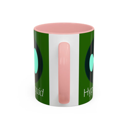 Hyperliquid White font Green Accent Mug by cypherpunkgear.com