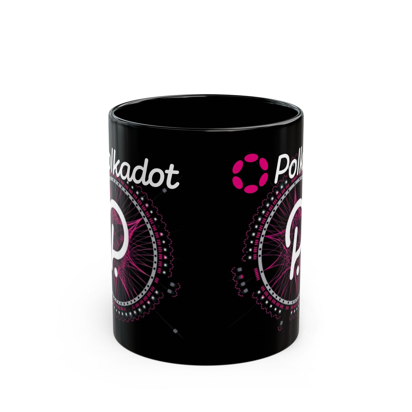 Polkadot (DOT) Black Mug by cypherpunkgear.com
