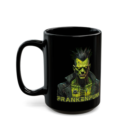 Frankenpunk Black Mug by CreepyCrafts.boo