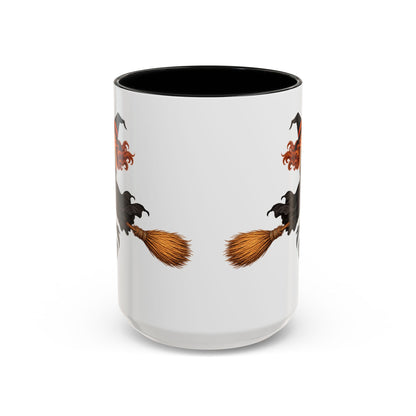 Hazel Hex White Accent Mug by CreepyCrafts.boo