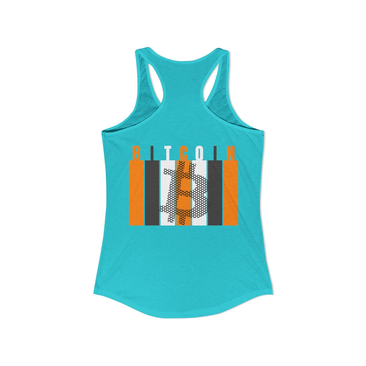 2-sided, Bitcoin (BTC) Decentralized Freedom Women's Racerback Tank Top by cypherpunkgear.com