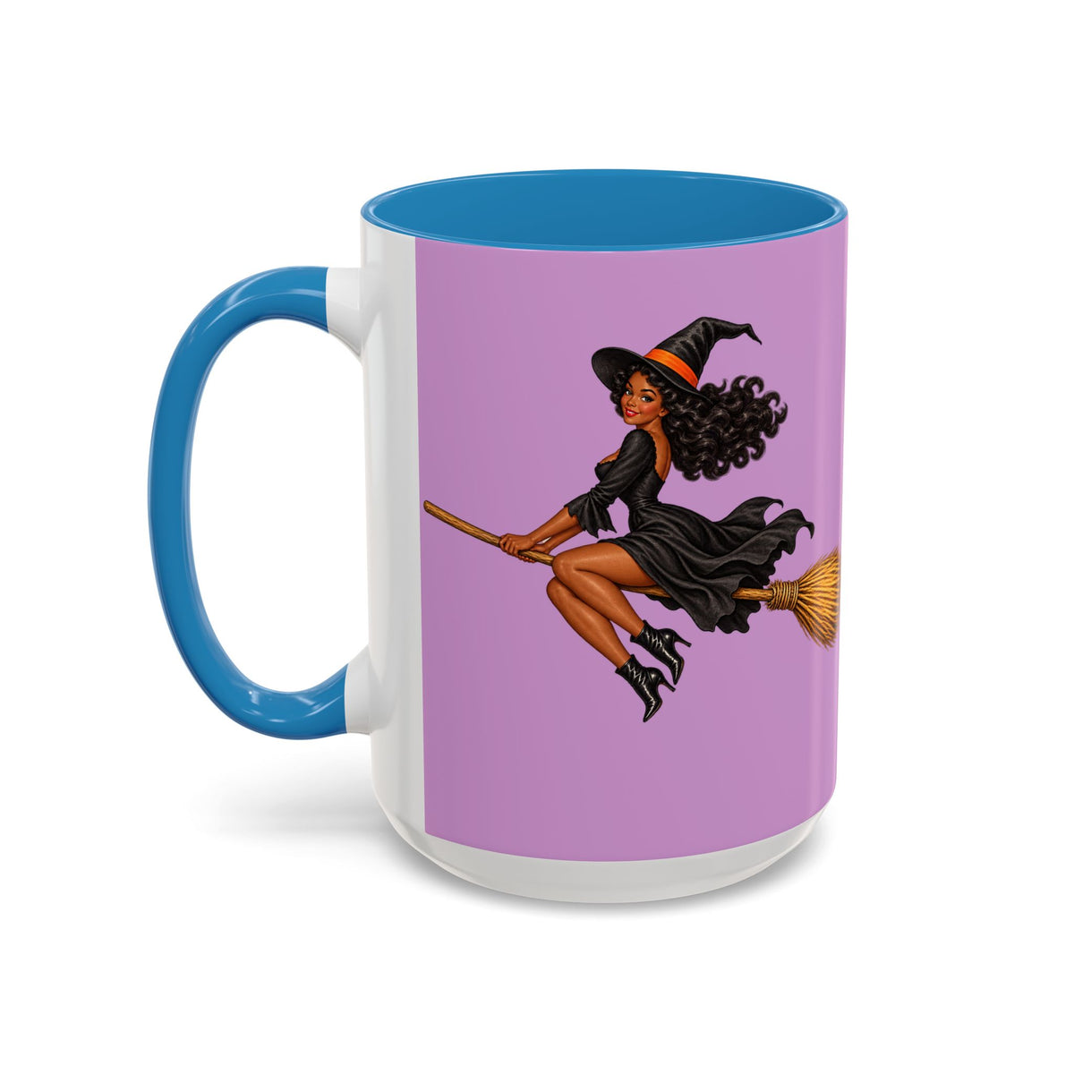 Velvet Vex Pink Accent Mug by CreepyCrafts.boo