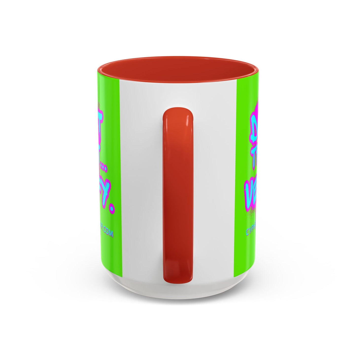 Don't Trust...Verify. Green Accent Mug by cypherpunkgear.com