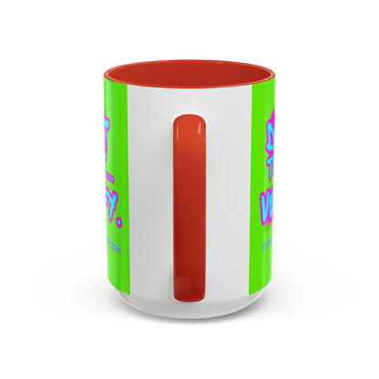 Don't Trust...Verify. Green Accent Mug by cypherpunkgear.com