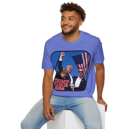 Trump and Vance 2024 LTcolors Unisex T-Shirt by cypherpunkgear