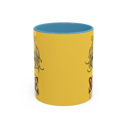 Caution, Savage Yellow Accent Mug by cypherpunkgear.com