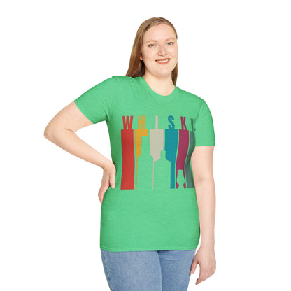 Whisky spelled without an 'e' Dark colors Unisex T-Shirt by cypherpunkgear.com