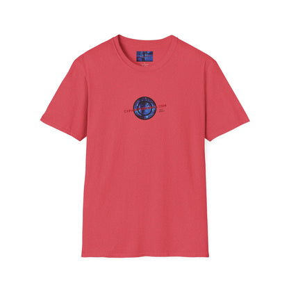 2-sided, cypherpunkgear.com logo Light colors Unisex T-Shirt by cypherpunkgear.com