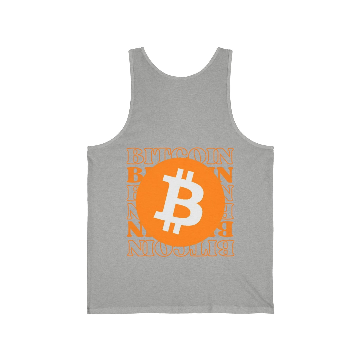 2-sided Bitcoin (BTC) Freedom Unisex Jersey Tank Top by cypherpunkgear