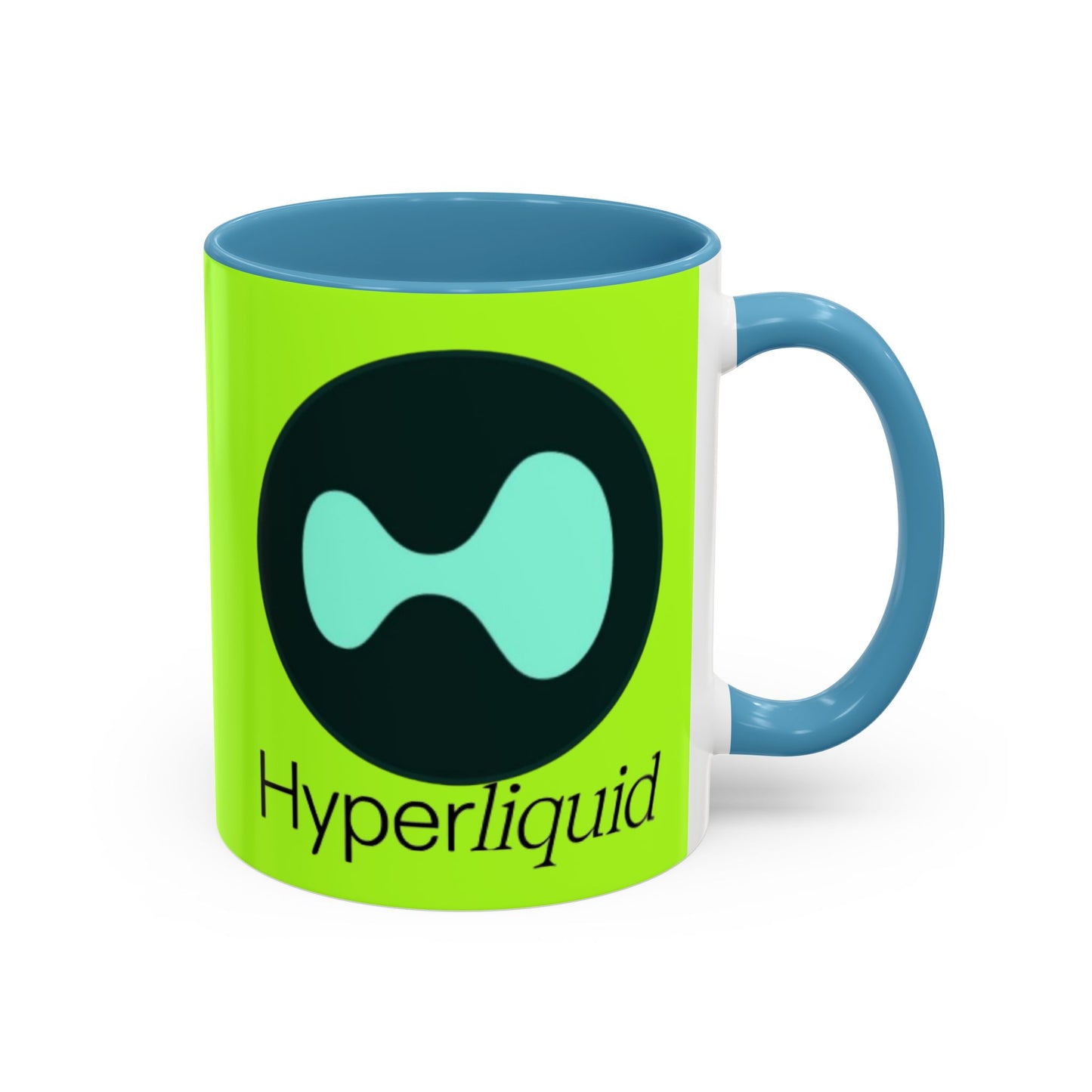 Hyperliquid Black font Green Accent Mug by cypherpunkgear.com