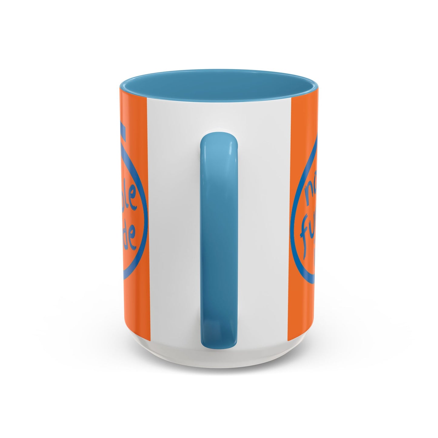 Non-Fungible Inside Orange Accent Mug by cypherpunkgear.com