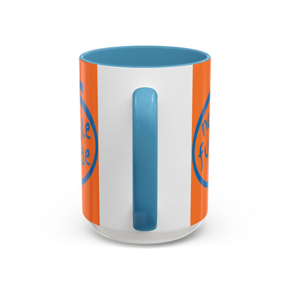 Non-Fungible Inside Orange Accent Mug by cypherpunkgear.com