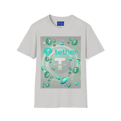 Tether Light colors Unisex T-Shirt by cypherpunkgear.com