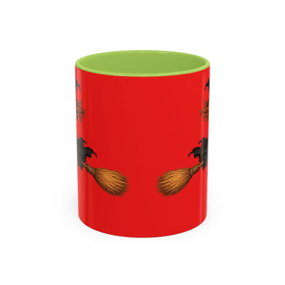Hazel Hex Red Accent Mug by CreepyCrafts.boo