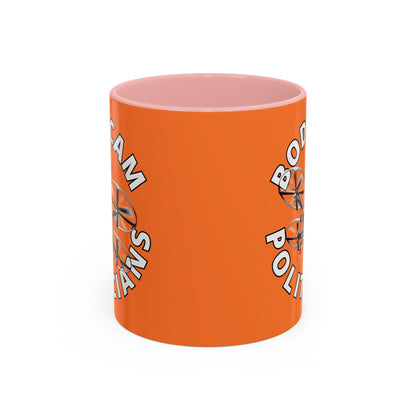 Bodycam the Politicians Drone Orange Accent Mug by cypherpunkgear.com