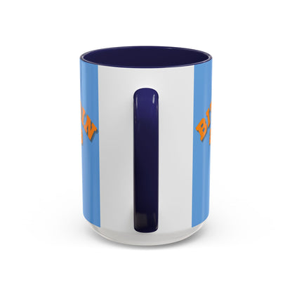Bitcoin 2009 Light Blue Accent Mug by cypherpunkgear.com