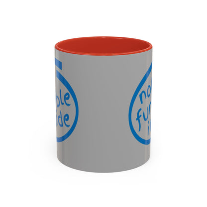 Non-Fungible Inside Grey Accent Mug by cypherpunkgear.com