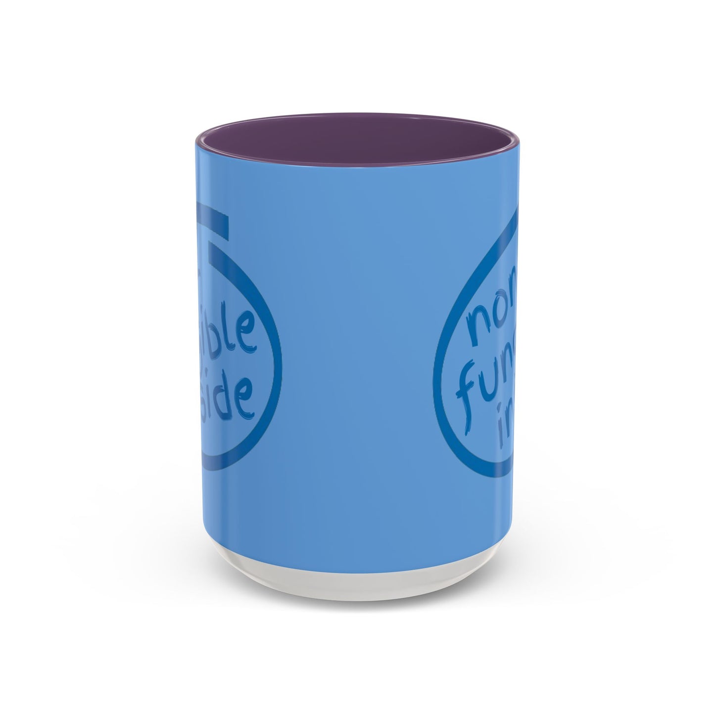 Non-Fungible Inside Light Blue Accent Mug by cypherpunkgear.com