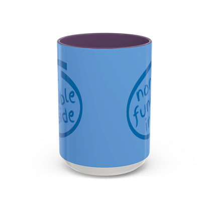 Non-Fungible Inside Light Blue Accent Mug by cypherpunkgear.com
