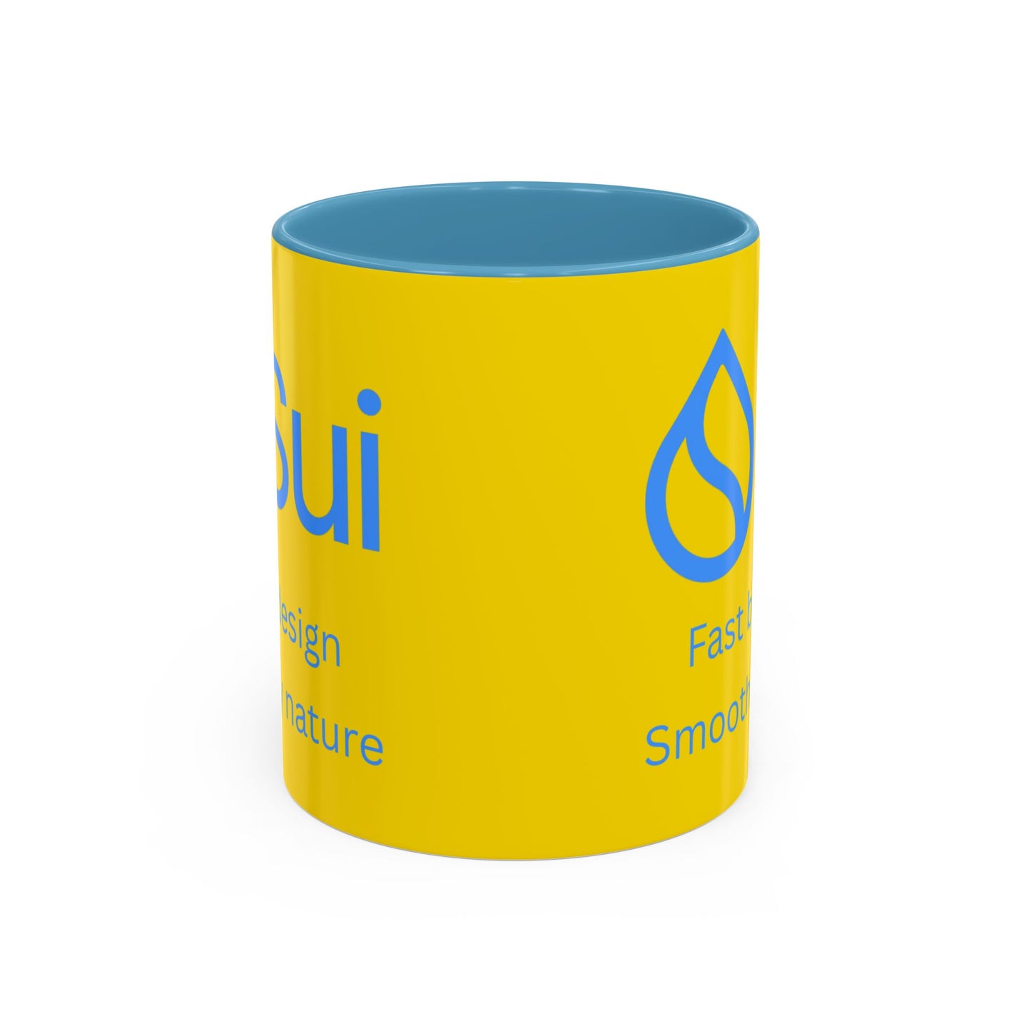 SUI Yellow Accent Mug by cypherpunkgear.com