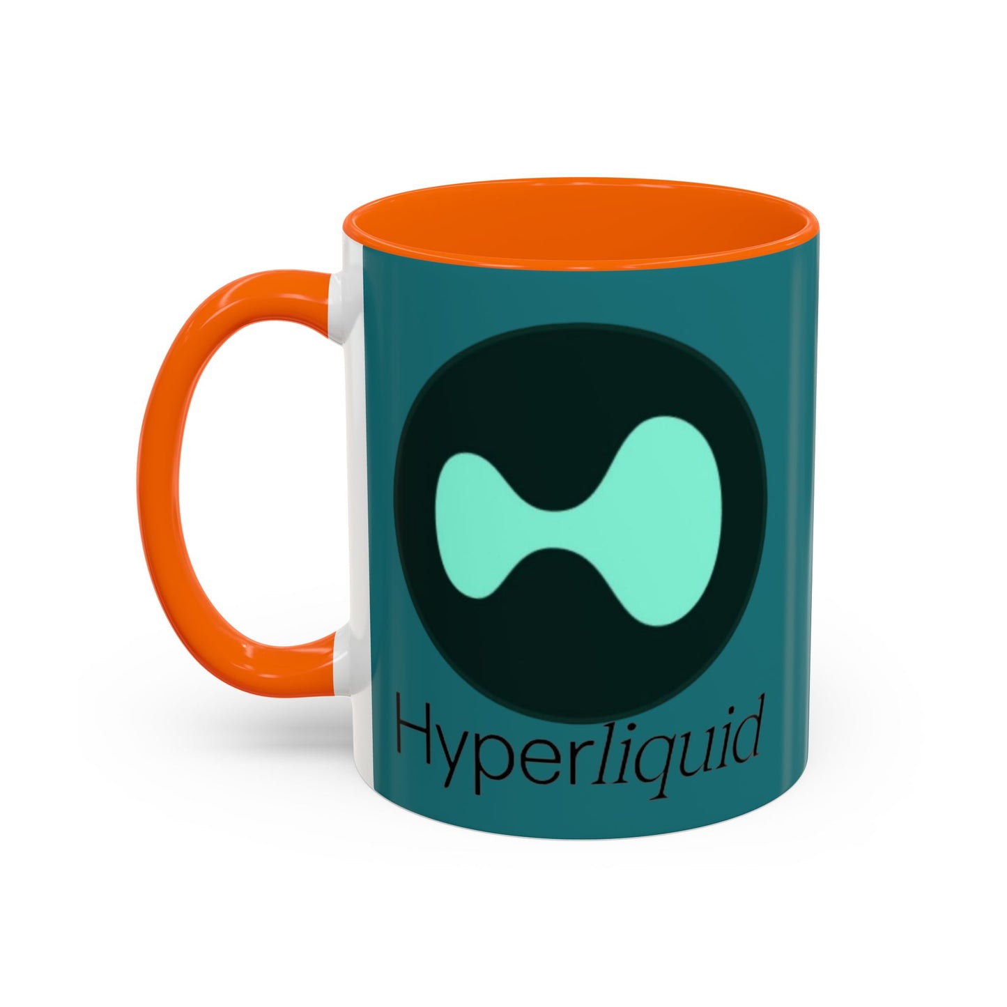Hyperliquid Black font Hyperliquid Accent Mug by cypherpunkgear.com
