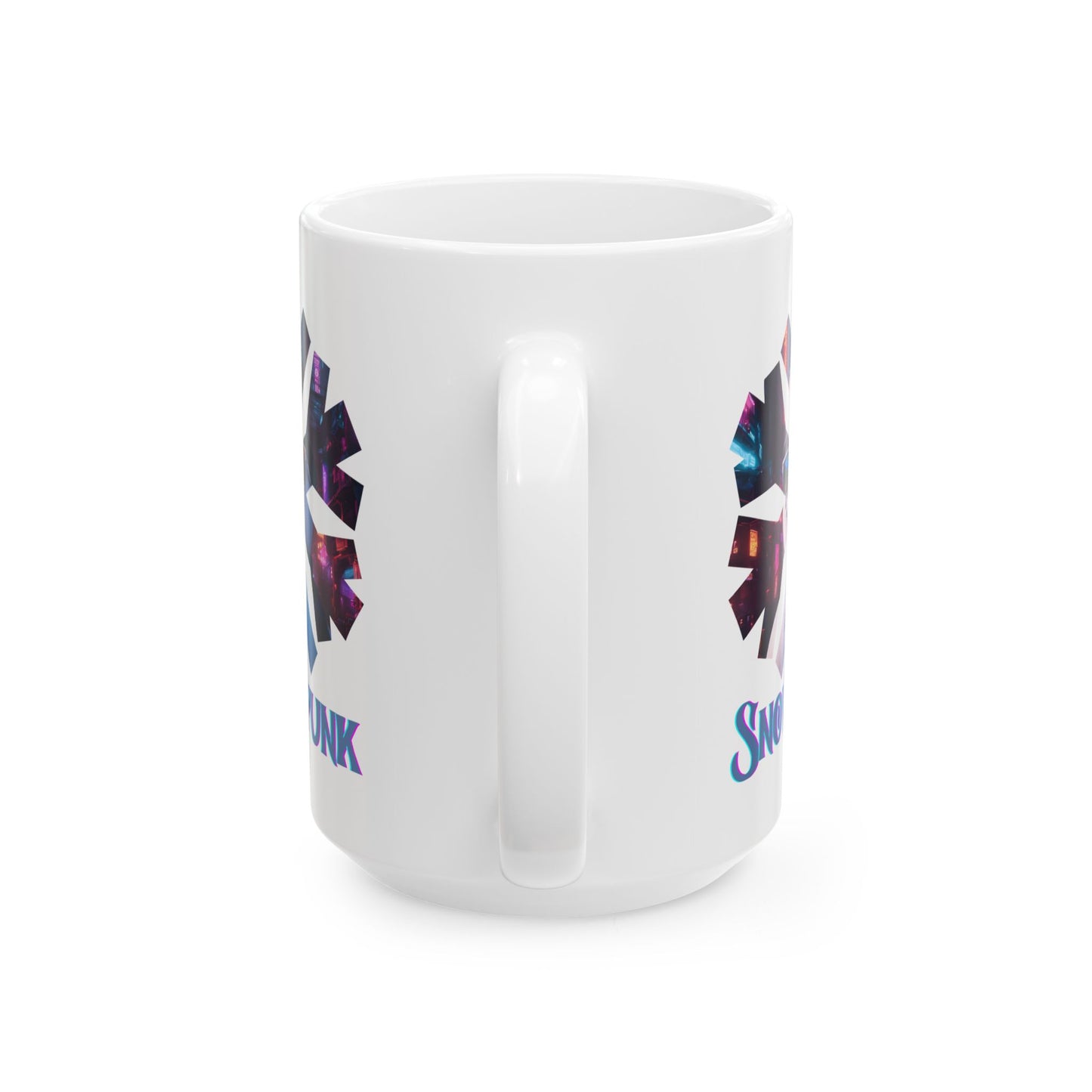 Snowpunk White Mug by cypherpunkgear.com