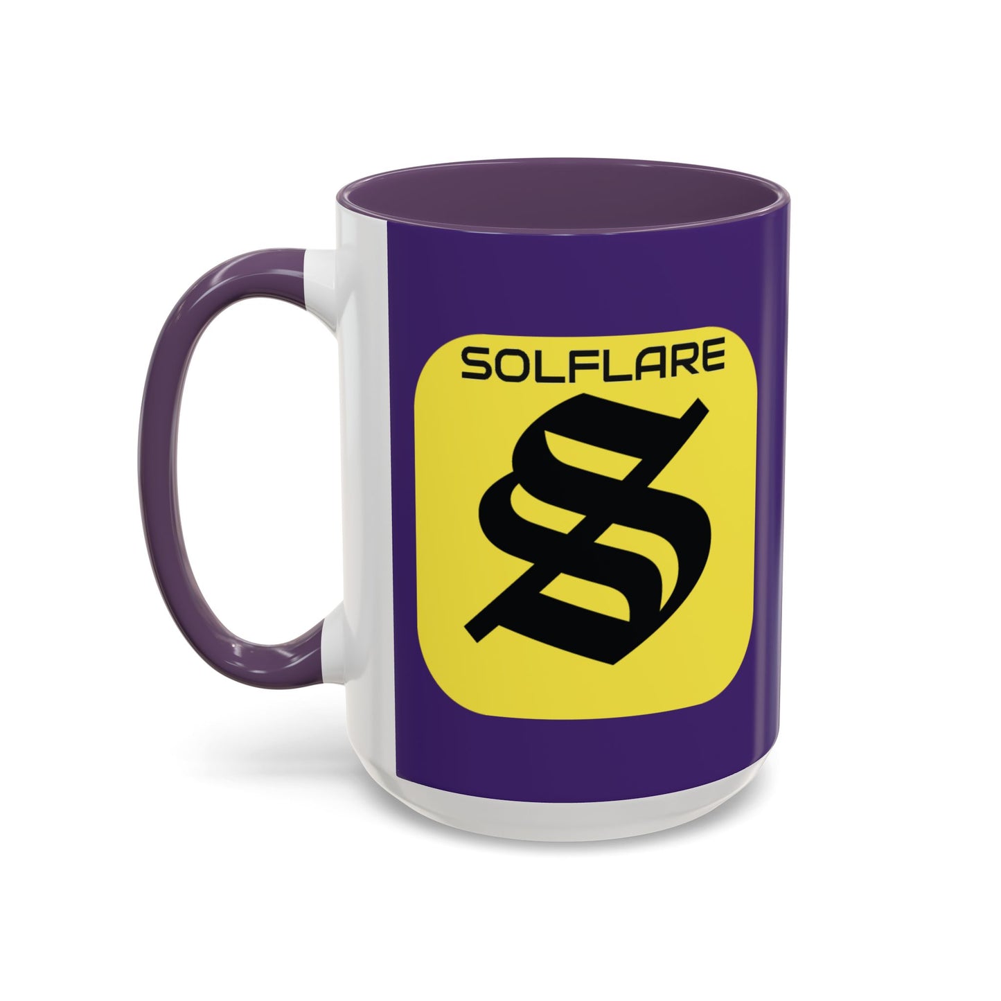 SolflareLogo Purple Accent Mug by cypherpunkgear.com