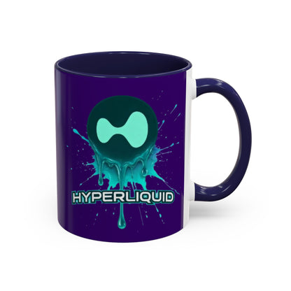 HYPE Drip Dark Purple Accent Mug by cypherpunkgear.com