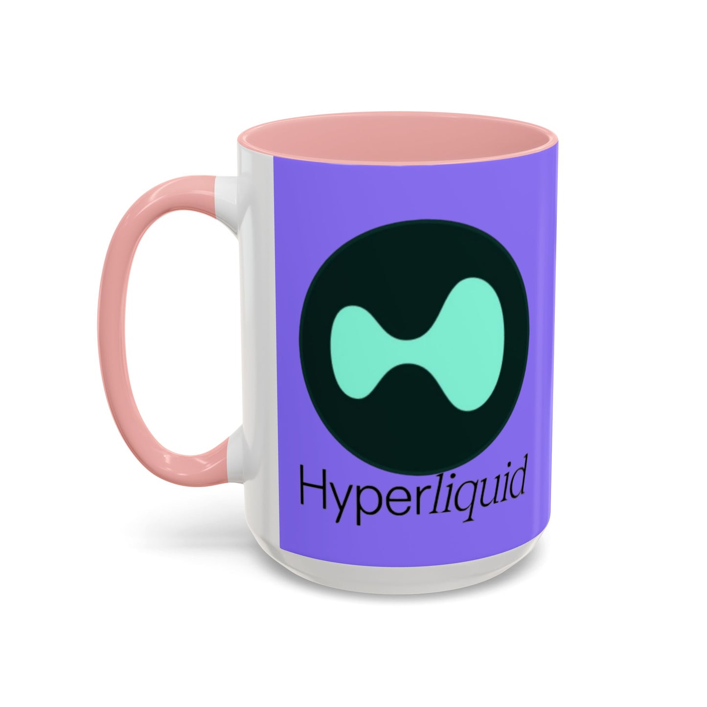 Hyperliquid Black font Light Purple Accent Mug by cypherpunkgear.com