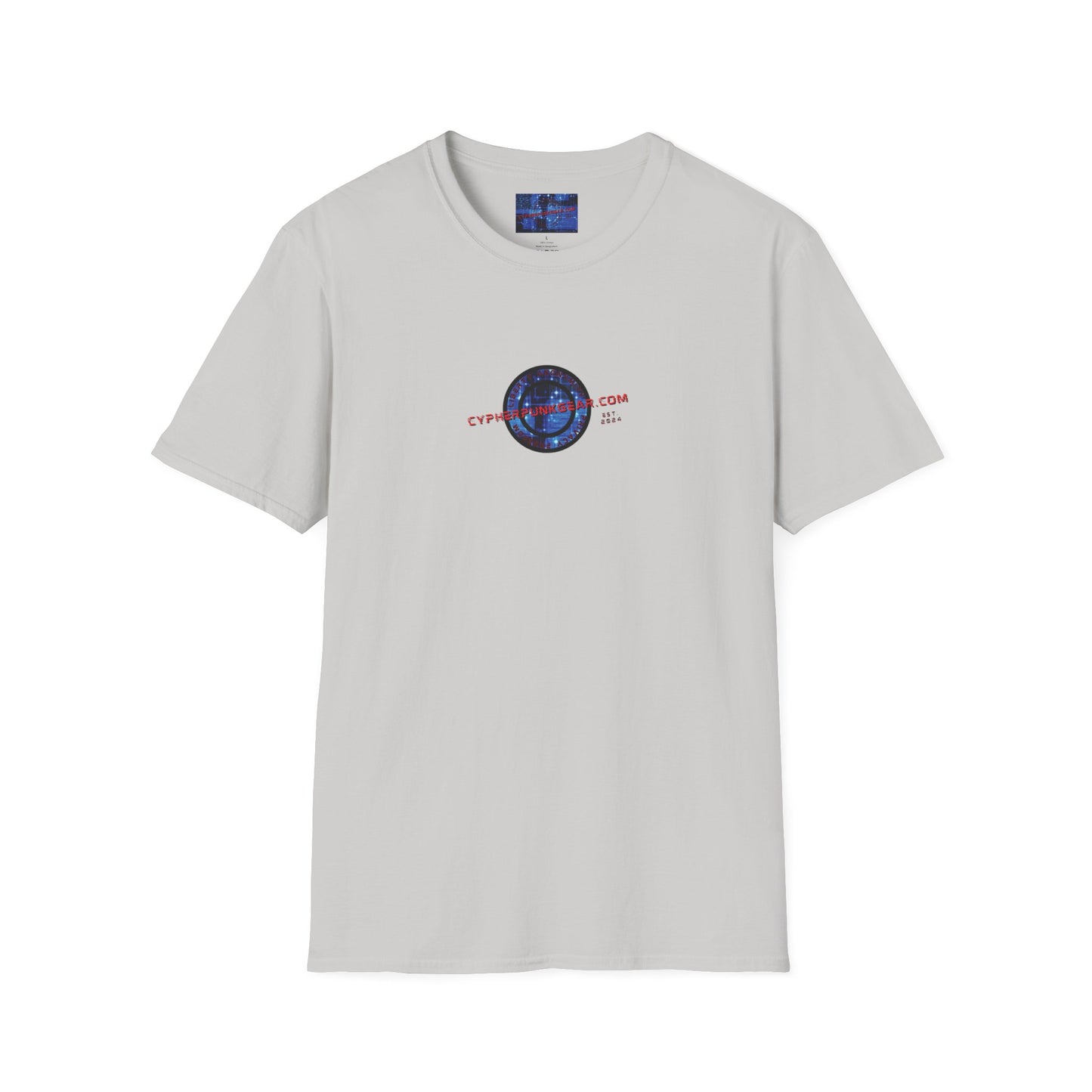 2-sided, cypherpunkgear.com logo Light colors Unisex T-Shirt by cypherpunkgear.com