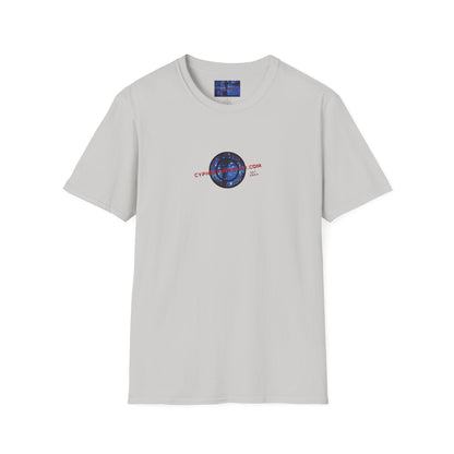 2-sided, cypherpunkgear.com logo Light colors Unisex T-Shirt by cypherpunkgear.com