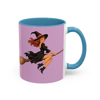 Hazel Hex Pink Accent Mug by CreepyCrafts.boo