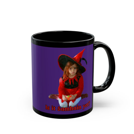 Is it Samhain yet? Purple Mug by CreepyCrafts.boo