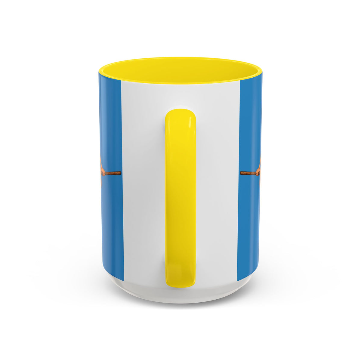 Hazel Hex Blue Accent Mug by CreepyCrafts.boo