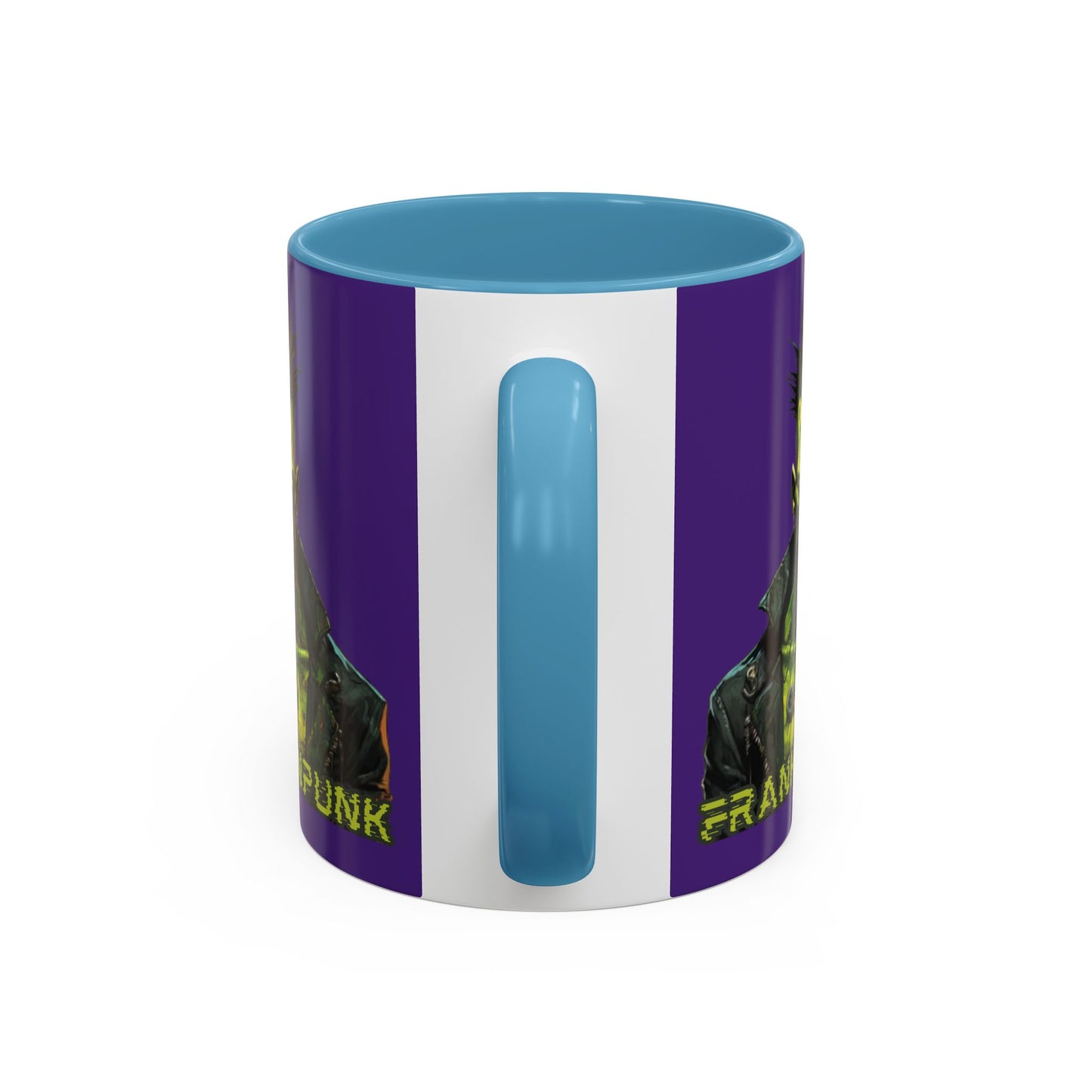 Frankenpunk Purple Accent Mug by CreepyCrafts.boo