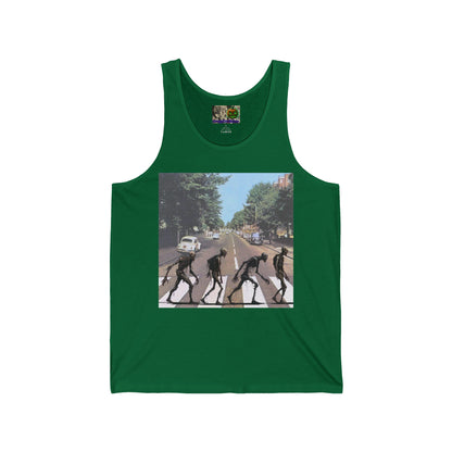 2-sided, Scabby Road Unisex Jersey Tank Top by CreepyCrafts.boo