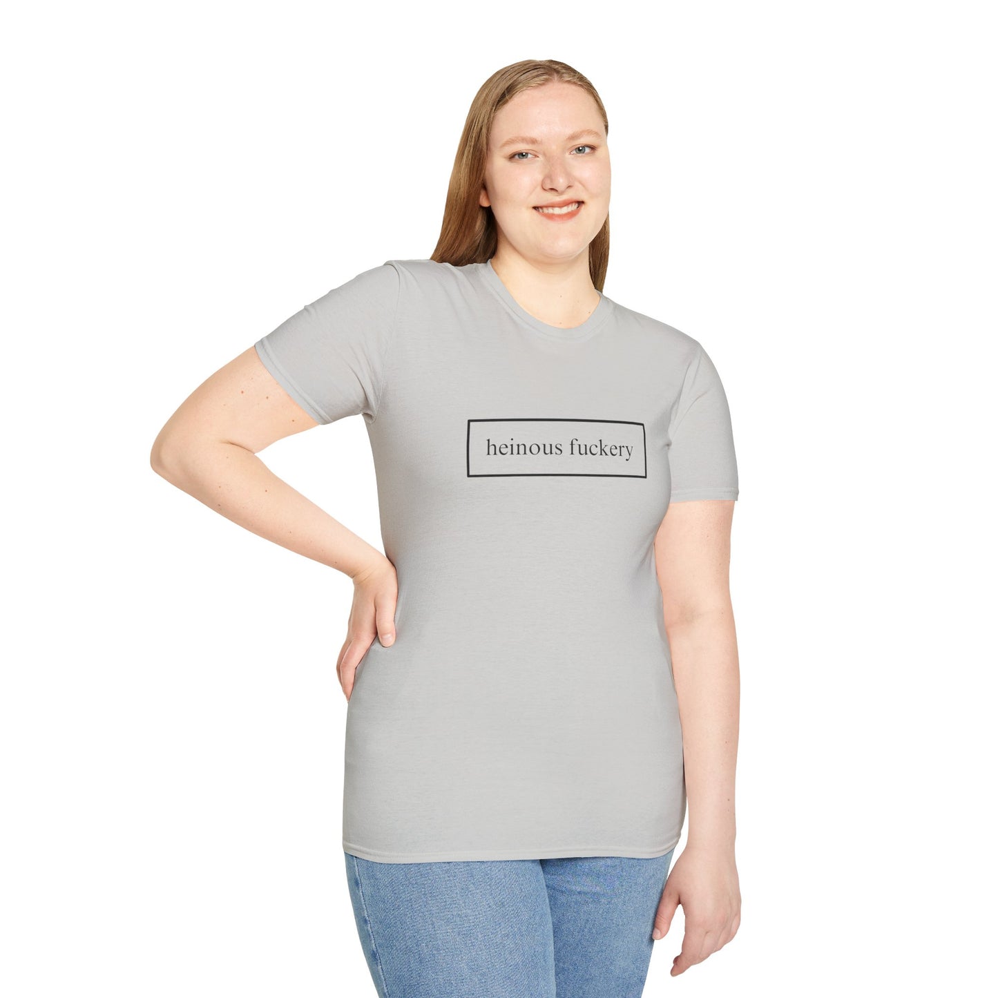 Heinous Fuckery Light colors Unisex T-Shirt by cypherpunkgear.com