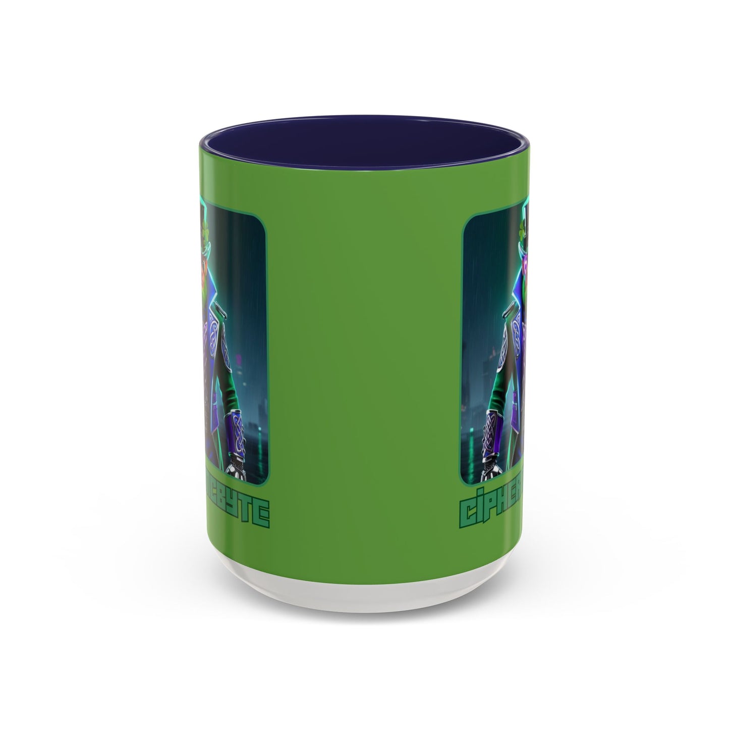 Cipher McByte Accent Mug by cypherpunkgear.com