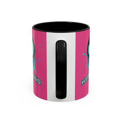 HYPE Drip Pink Accent Mug by cypherpunkgear.com
