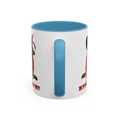 Is it Halloween yet? White Accent Mug by CreepyCrafts.boo