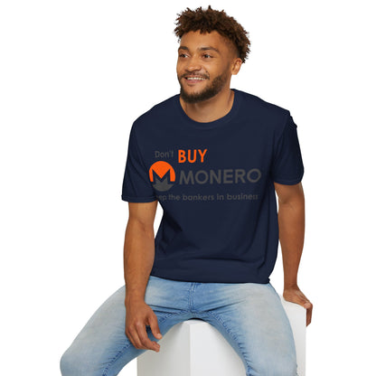 Don't buy Monero (XMR) Dark colors Unisex T-Shirt by cypherpunkgear.com