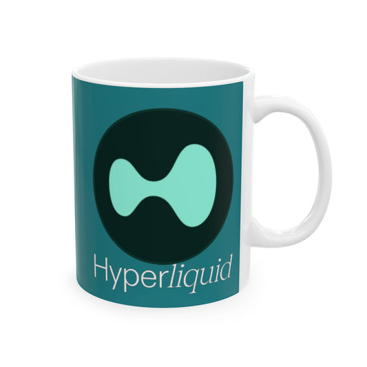 Hyperliquid White font Hyperliquid Mug by cypherpunkgear.com