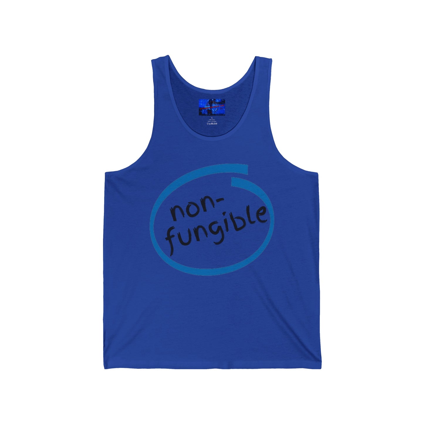 Nonfungible Unisex Jersey Tank Top by cypherpunkgear