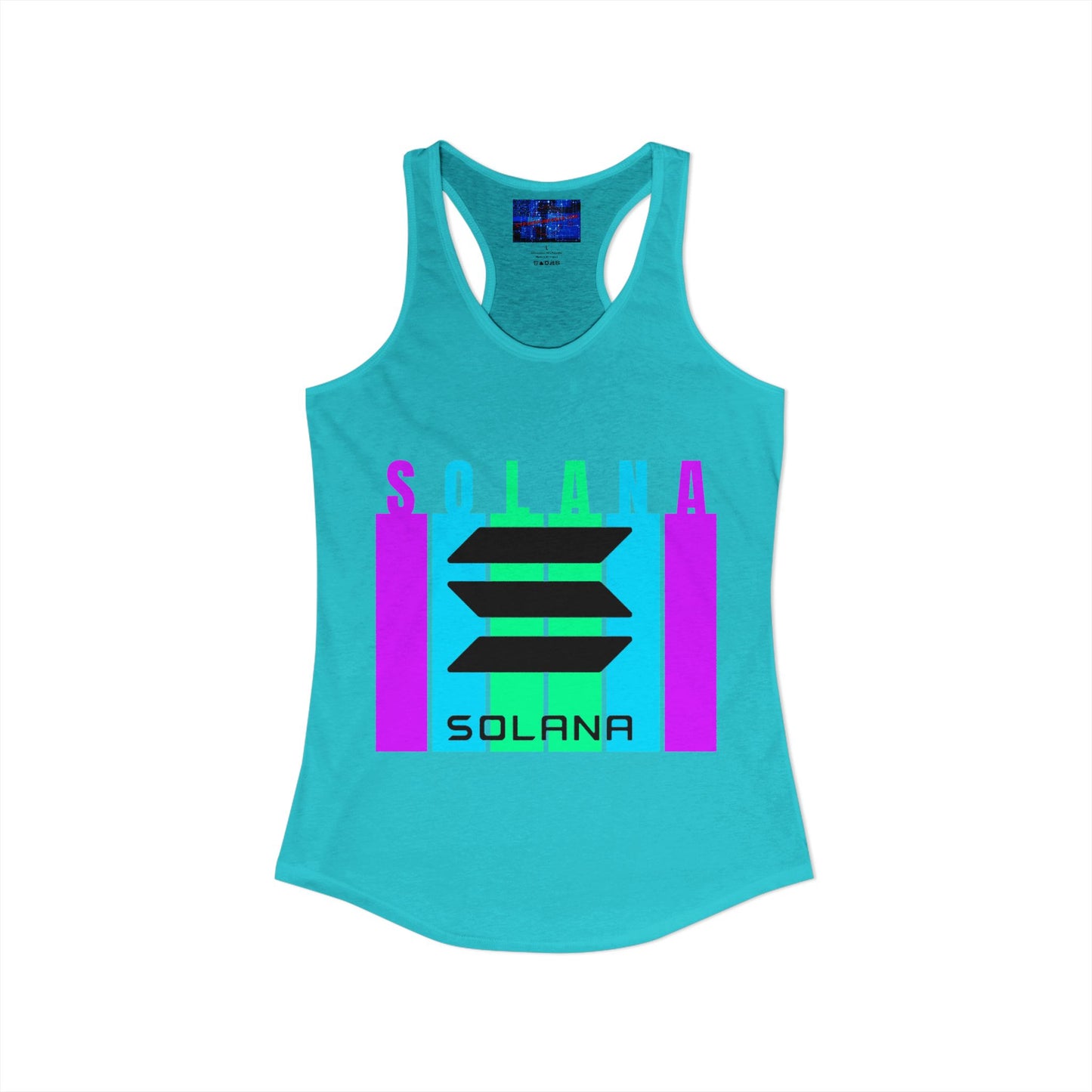Solana (SOL) Freedom Women's Racerback Tank Top by cypherpunkgear.com
