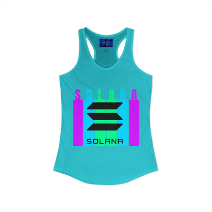 Solana (SOL) Freedom Women's Racerback Tank Top by cypherpunkgear.com