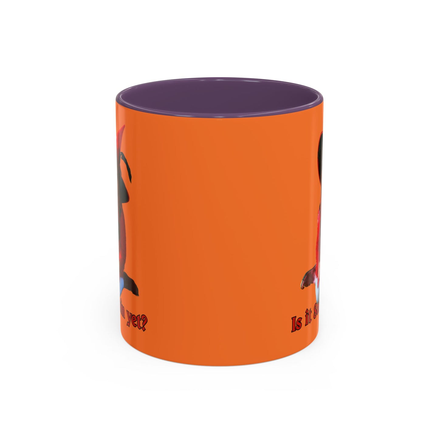 Is it Samhain yet? Orange Accent Mug by CreepyCrafts.boo