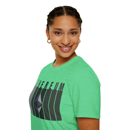 Ethereum (ETH) Dark colors Unisex T-Shirt by cypherpunkgear.com