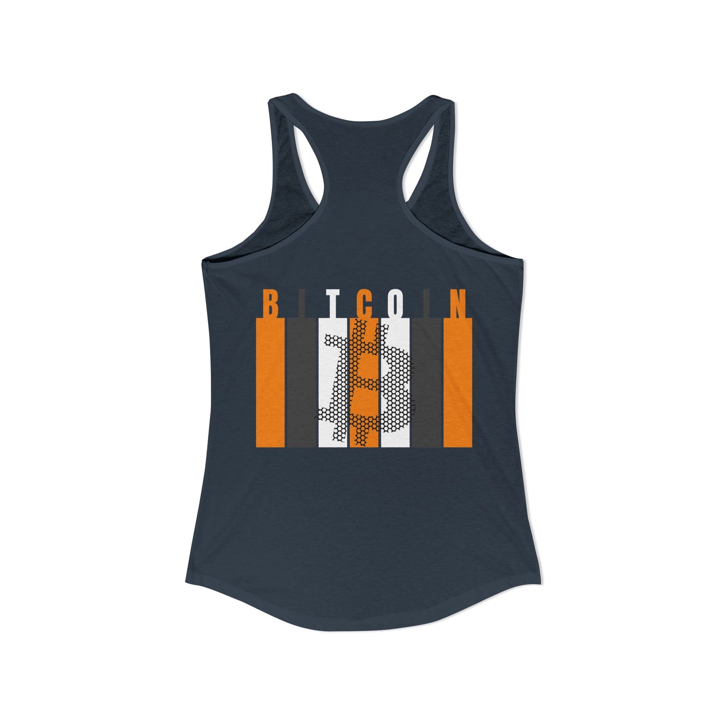 2-sided, Bitcoin (BTC) Decentralized Freedom Women's Racerback Tank Top by cypherpunkgear.com